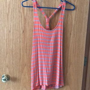 Orange and gray  long tank